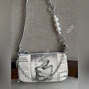 NWT！3PCS COACH Nolita 19 With Newspaper Print（COACH CDC27）fast shipping